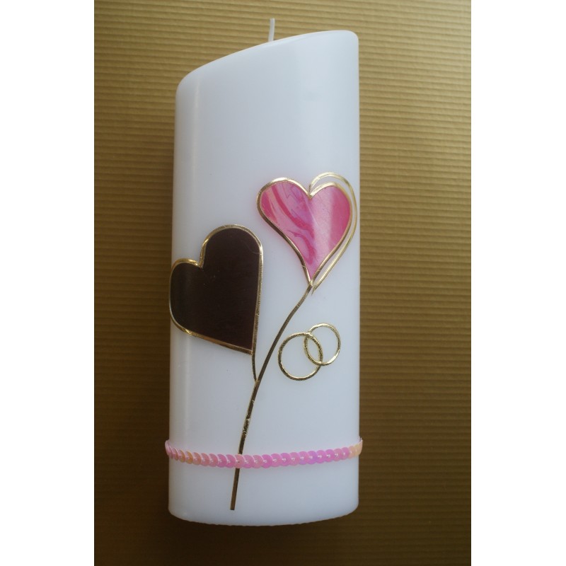 Hochzeitskerze pink