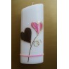Hochzeitskerze pink