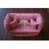 Taschentuchsofa rot/weiß kariert